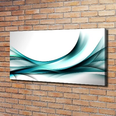 Cuadro canvas con impresión uv duradera horizontal Ondas abstractas