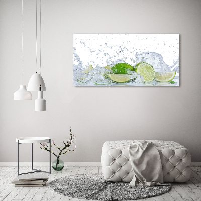 Foto en lienzo con acabado profesional horizontal Limas y agua