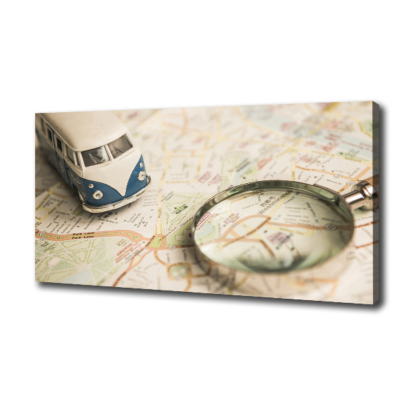Cuadro canvas moderno de gran formato horizontal Simbolismo del viaje