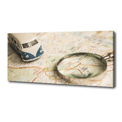 Cuadro canvas moderno de gran formato horizontal Simbolismo del viaje