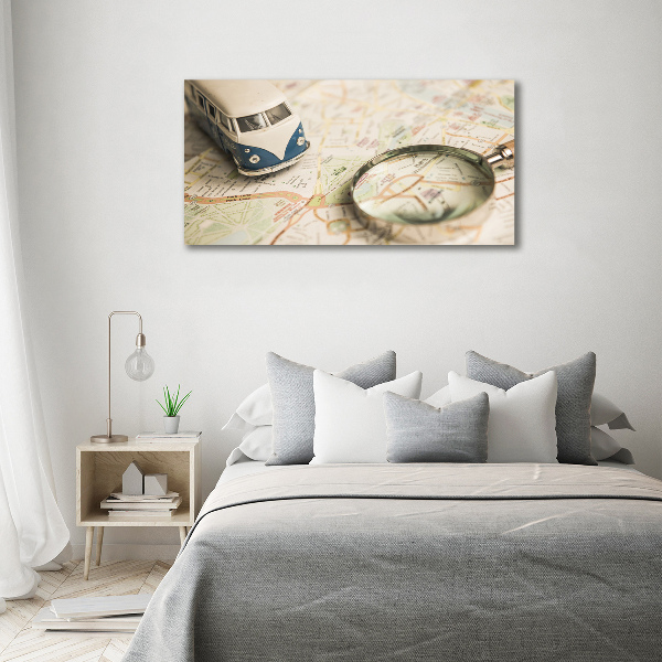 Cuadro canvas moderno de gran formato horizontal Simbolismo del viaje