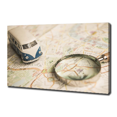 Cuadro canvas moderno de gran formato horizontal Simbolismo del viaje