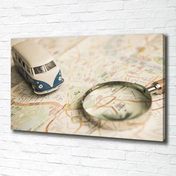 Cuadro canvas moderno de gran formato horizontal Simbolismo del viaje