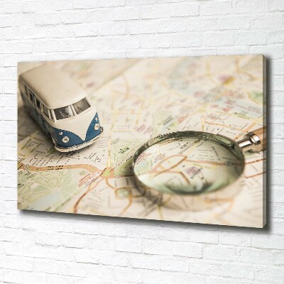 Cuadro canvas moderno de gran formato horizontal Simbolismo del viaje