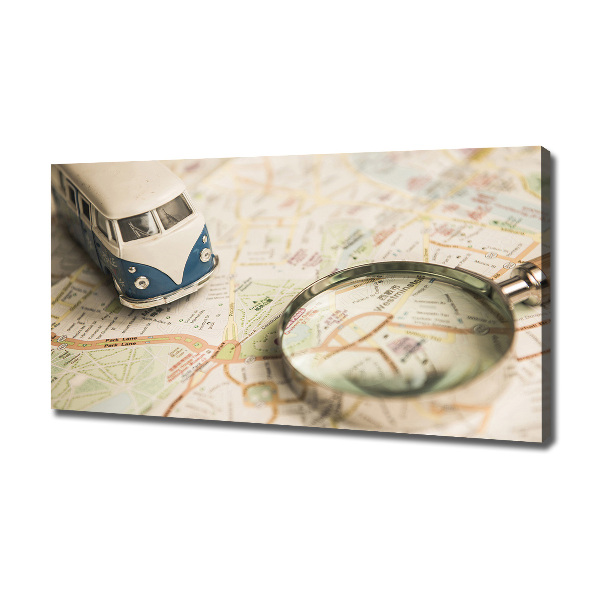 Cuadro canvas moderno de gran formato horizontal Simbolismo del viaje