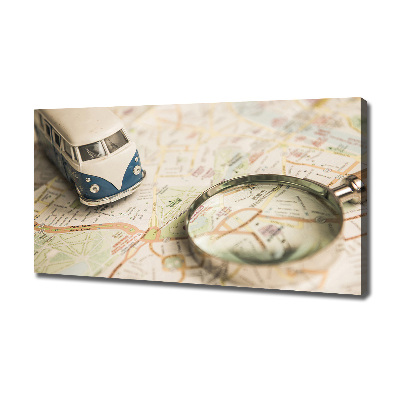 Cuadro canvas moderno de gran formato horizontal Simbolismo del viaje
