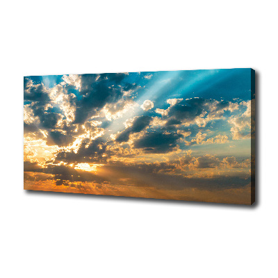 Cuadro canvas con impresión uv duradera horizontal Cielo del atardecer