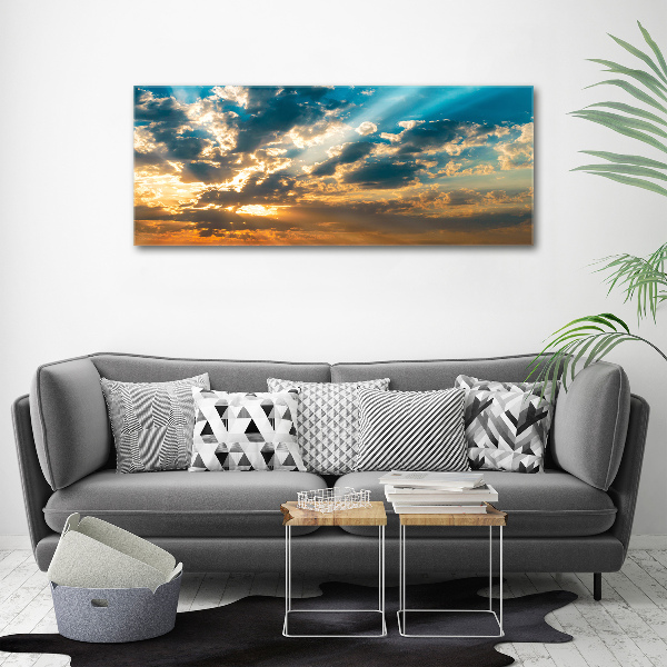 Cuadro canvas con impresión uv duradera horizontal Cielo del atardecer