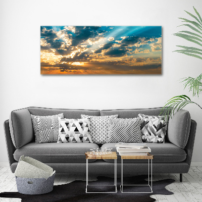 Cuadro canvas con impresión uv duradera horizontal Cielo del atardecer