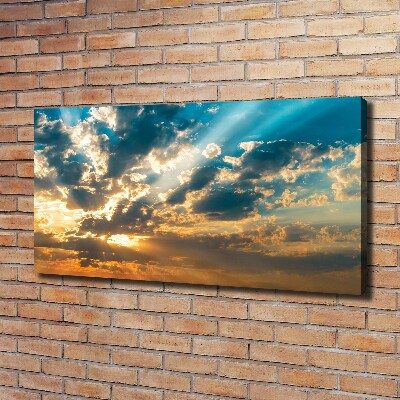 Cuadro canvas con impresión uv duradera horizontal Cielo del atardecer