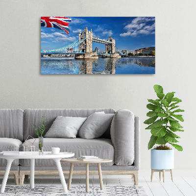 Cuadro canvas con impresión uv duradera horizontal Puente de la Torre de Londres