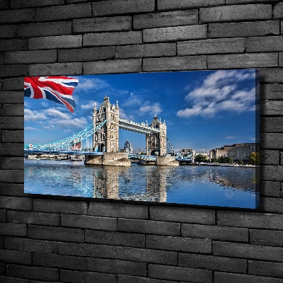 Cuadro canvas con impresión uv duradera horizontal Puente de la Torre de Londres