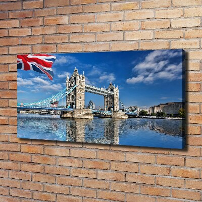 Cuadro canvas con impresión uv duradera horizontal Puente de la Torre de Londres