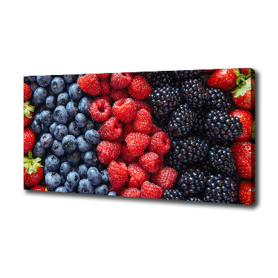 Cuadro canvas moderno de gran formato horizontal Frutos del bosque
