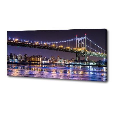 Cuadro canvas moderno de gran formato horizontal Puente de Nueva York
