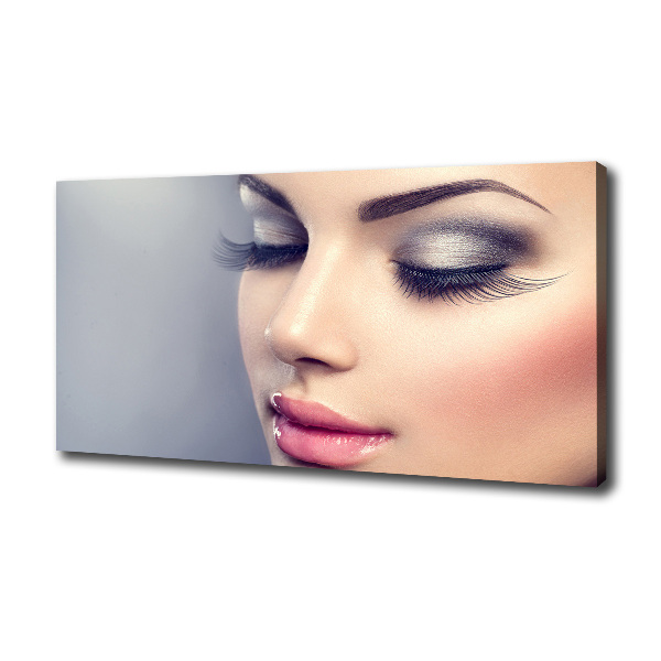 Cuadro canvas con impresión uv duradera horizontal Maquillaje perfecto