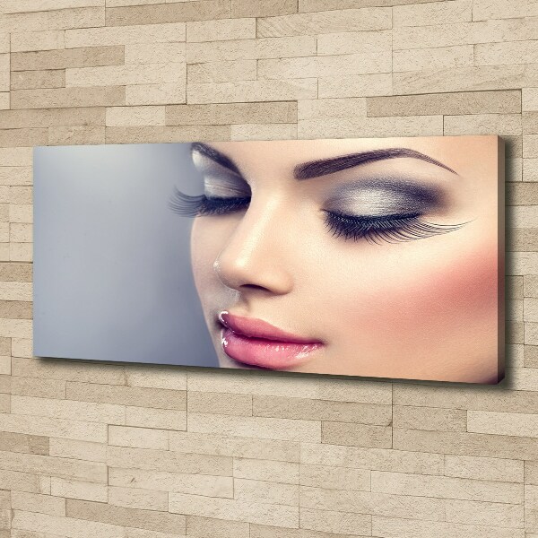 Cuadro canvas con impresión uv duradera horizontal Maquillaje perfecto