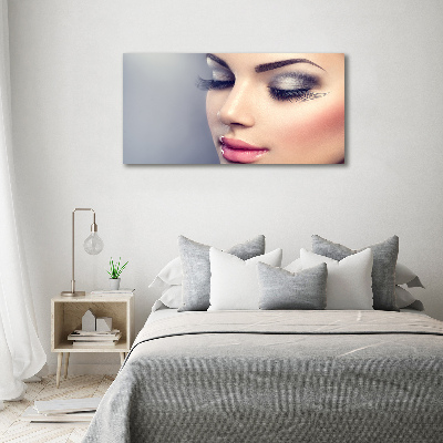 Cuadro canvas con impresión uv duradera horizontal Maquillaje perfecto