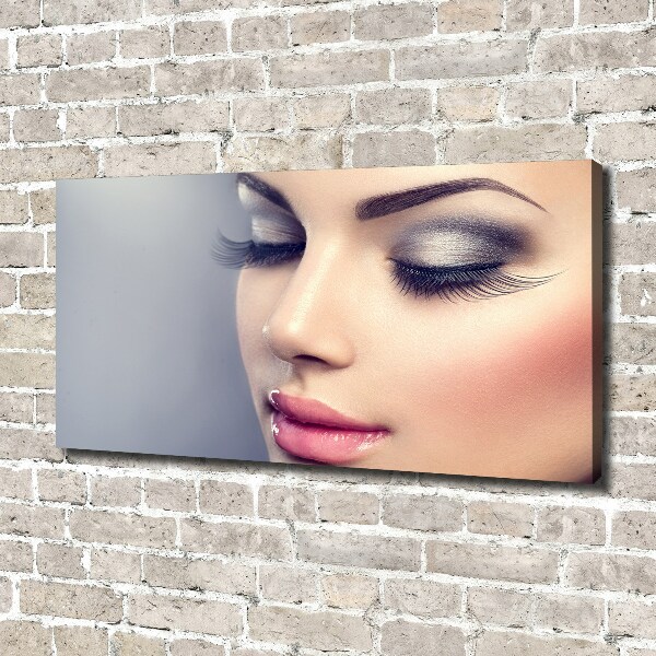 Cuadro canvas con impresión uv duradera horizontal Maquillaje perfecto