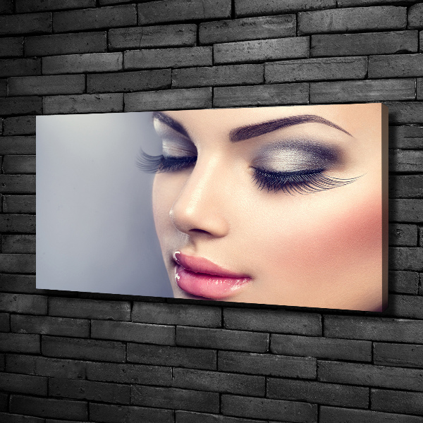 Cuadro canvas con impresión uv duradera horizontal Maquillaje perfecto
