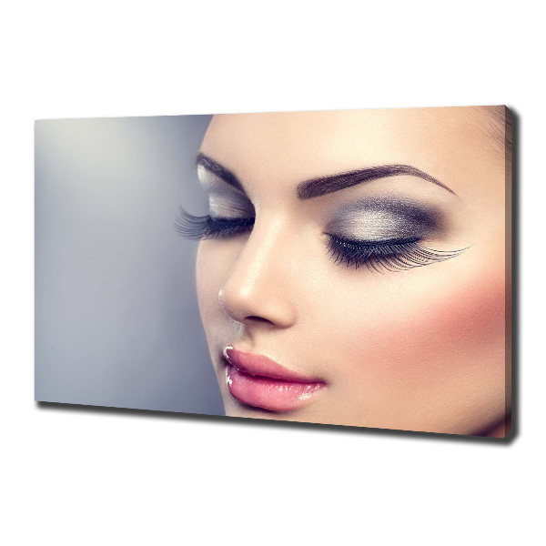 Cuadro canvas con impresión uv duradera horizontal Maquillaje perfecto