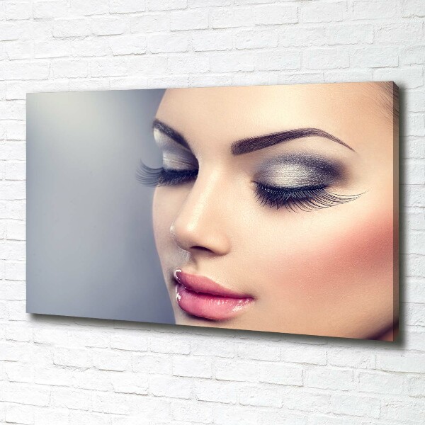 Cuadro canvas con impresión uv duradera horizontal Maquillaje perfecto