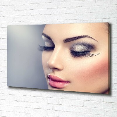 Cuadro canvas con impresión uv duradera horizontal Maquillaje perfecto