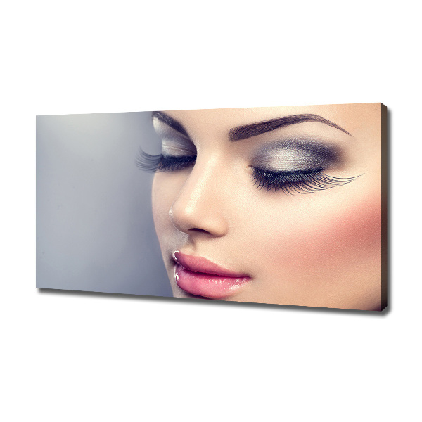 Cuadro canvas con impresión uv duradera horizontal Maquillaje perfecto