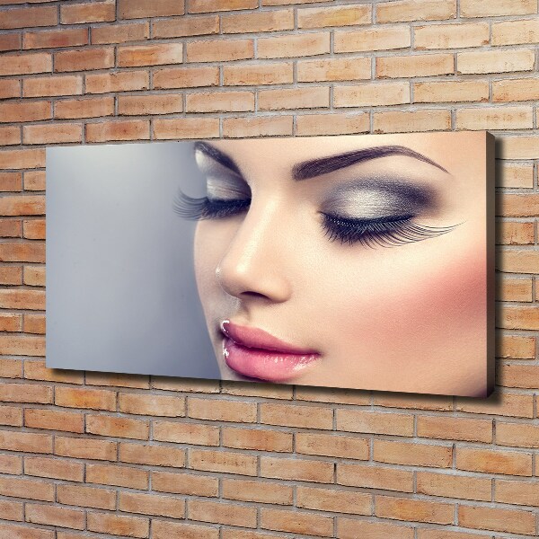 Cuadro canvas con impresión uv duradera horizontal Maquillaje perfecto