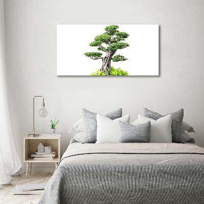 Cuadro canvas moderno de gran formato horizontal Árbol bonsái