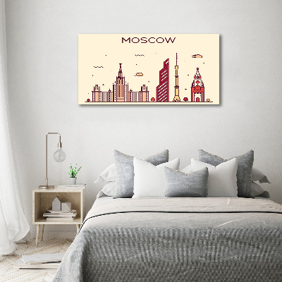 Foto en lienzo con acabado profesional horizontal Edificios de Moscú