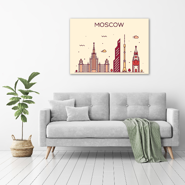 Foto en lienzo con acabado profesional horizontal Edificios de Moscú