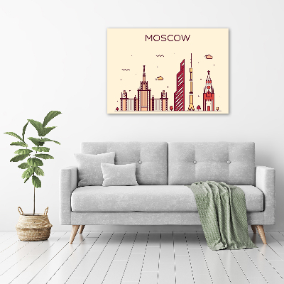 Foto en lienzo con acabado profesional horizontal Edificios de Moscú