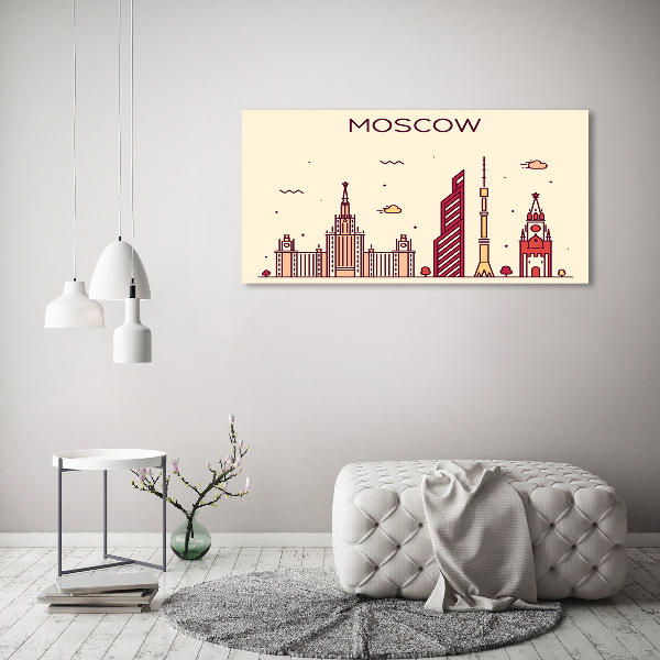 Foto en lienzo con acabado profesional horizontal Edificios de Moscú