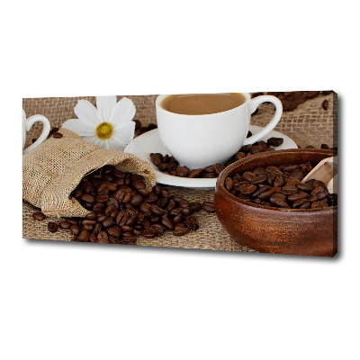 Foto en lienzo con acabado profesional horizontal Café con leche