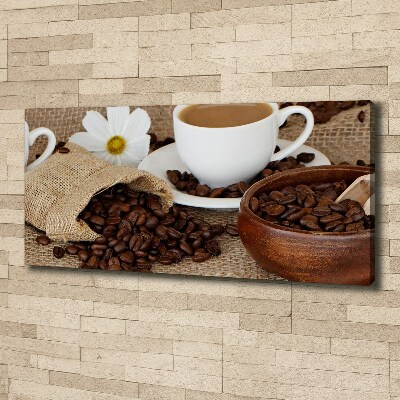 Foto en lienzo con acabado profesional horizontal Café con leche