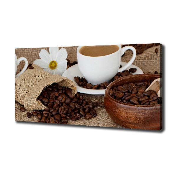 Foto en lienzo con acabado profesional horizontal Café con leche
