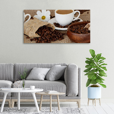 Foto en lienzo con acabado profesional horizontal Café con leche