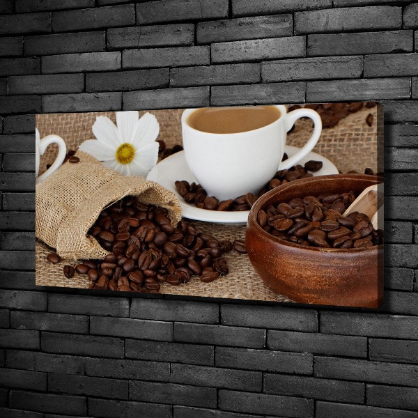 Foto en lienzo con acabado profesional horizontal Café con leche