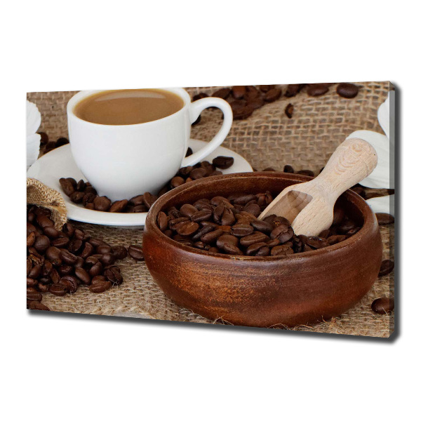 Foto en lienzo con acabado profesional horizontal Café con leche