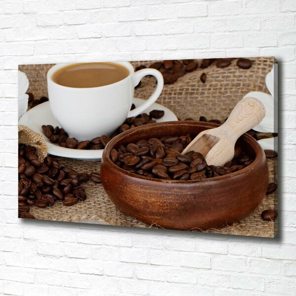 Foto en lienzo con acabado profesional horizontal Café con leche