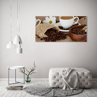 Foto en lienzo con acabado profesional horizontal Café con leche