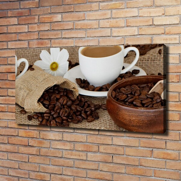 Foto en lienzo con acabado profesional horizontal Café con leche