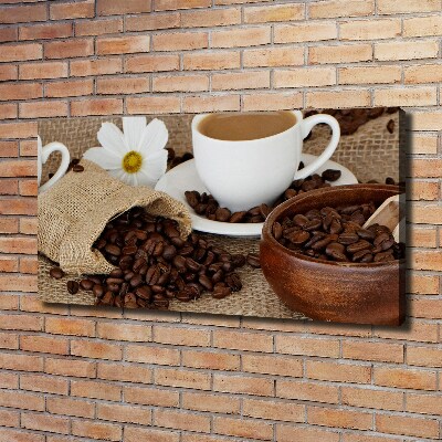 Foto en lienzo con acabado profesional horizontal Café con leche