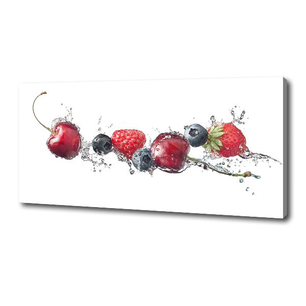 Cuadro canvas con impresión uv duradera horizontal Frutos del bosque