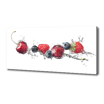 Cuadro canvas con impresión uv duradera horizontal Frutos del bosque