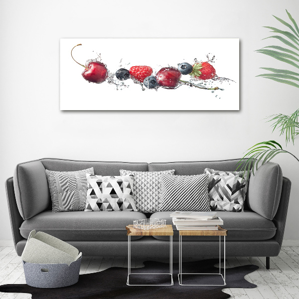 Cuadro canvas con impresión uv duradera horizontal Frutos del bosque