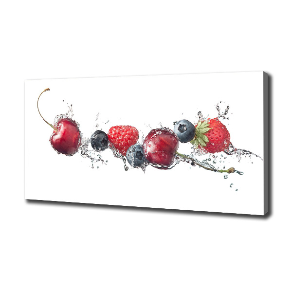 Cuadro canvas con impresión uv duradera horizontal Frutos del bosque