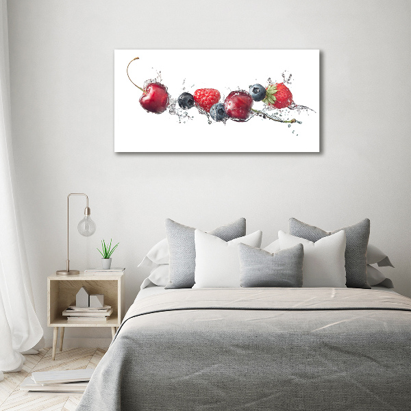 Cuadro canvas con impresión uv duradera horizontal Frutos del bosque