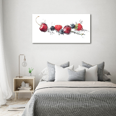 Cuadro canvas con impresión uv duradera horizontal Frutos del bosque